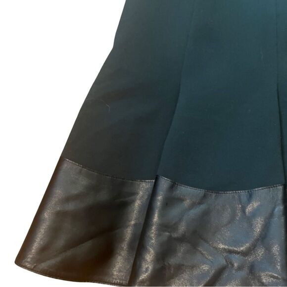 Akris Punto NWOT Cap Sleeve Faux-Leather Trim Dress - Picture 3 of 9